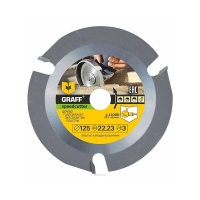 GRAFF Speedcutter 125 мм Диск для УШМ (болгарки) по дереву